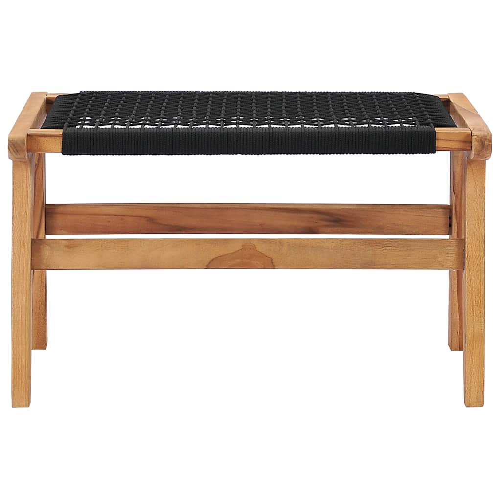 Chaise longue avec repose pieds teck massif