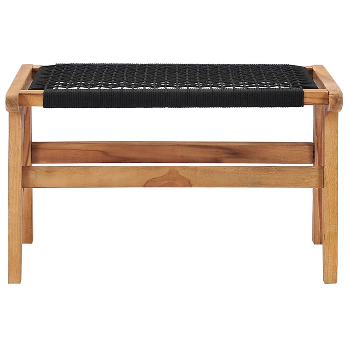 Chaise longue avec repose pieds teck massif