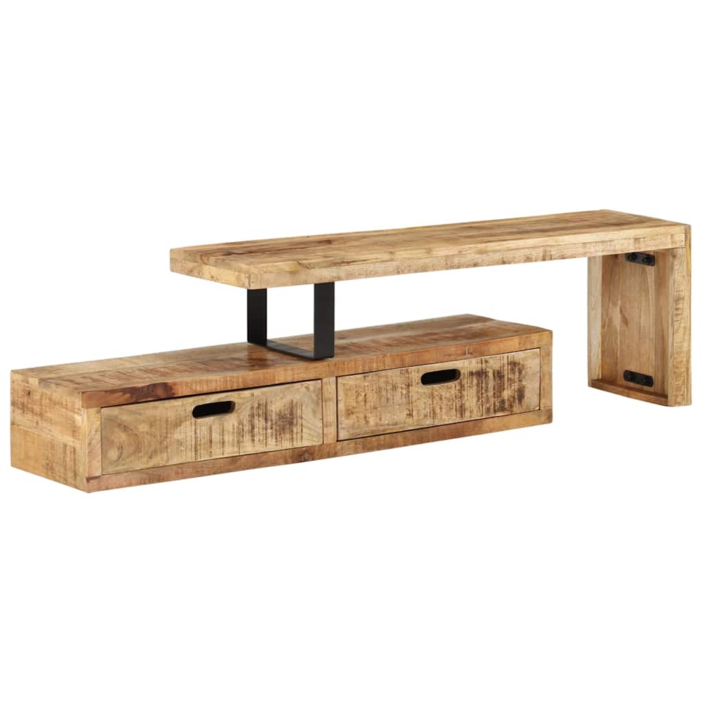 Meuble TV  en bois massif de manguier 200 cm