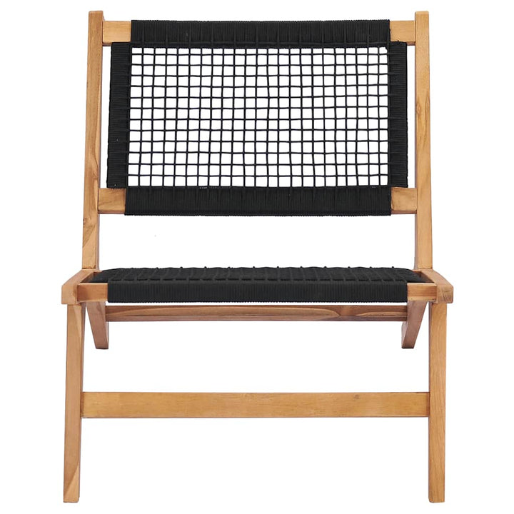 Chaise longue avec repose pieds teck massif
