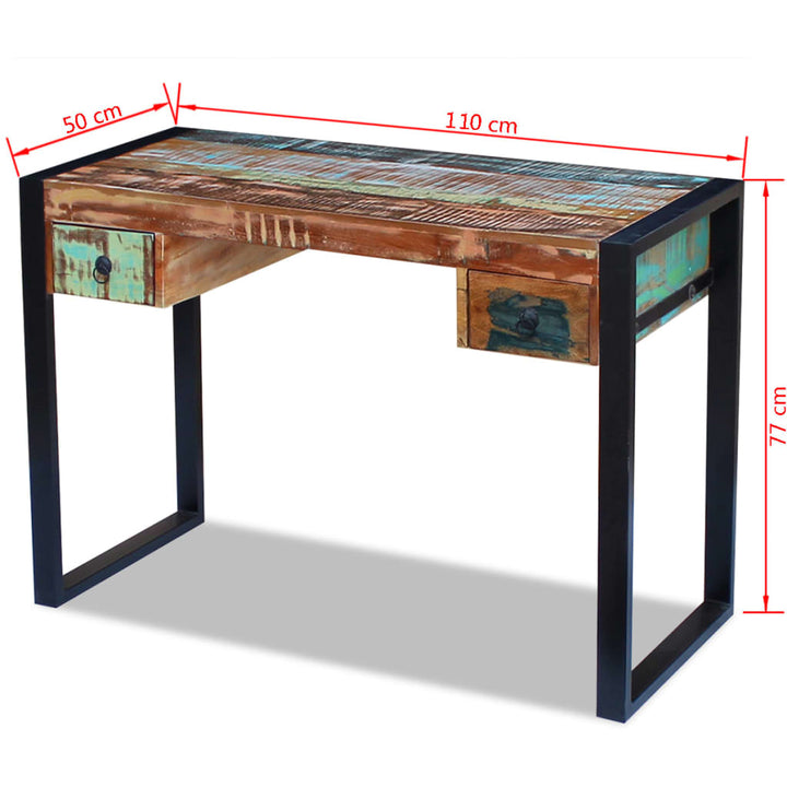 Bureau en bois de récupération