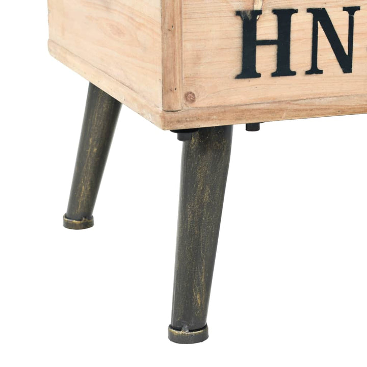 Banc de rangement en bois et MDF