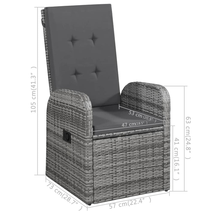 Ensemble de salle à manger de jardin 7 pcs