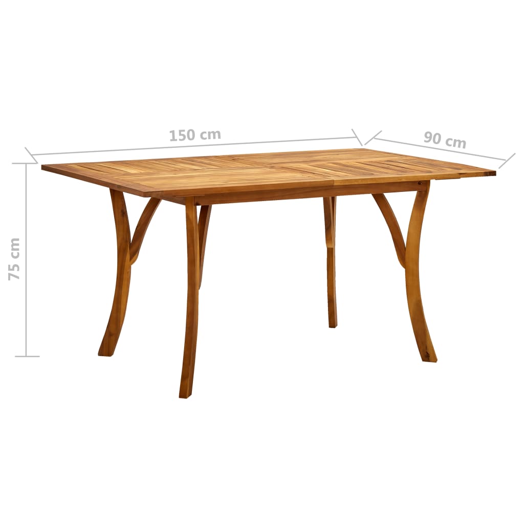Ensemble de salle à manger de jardin 5 pcs