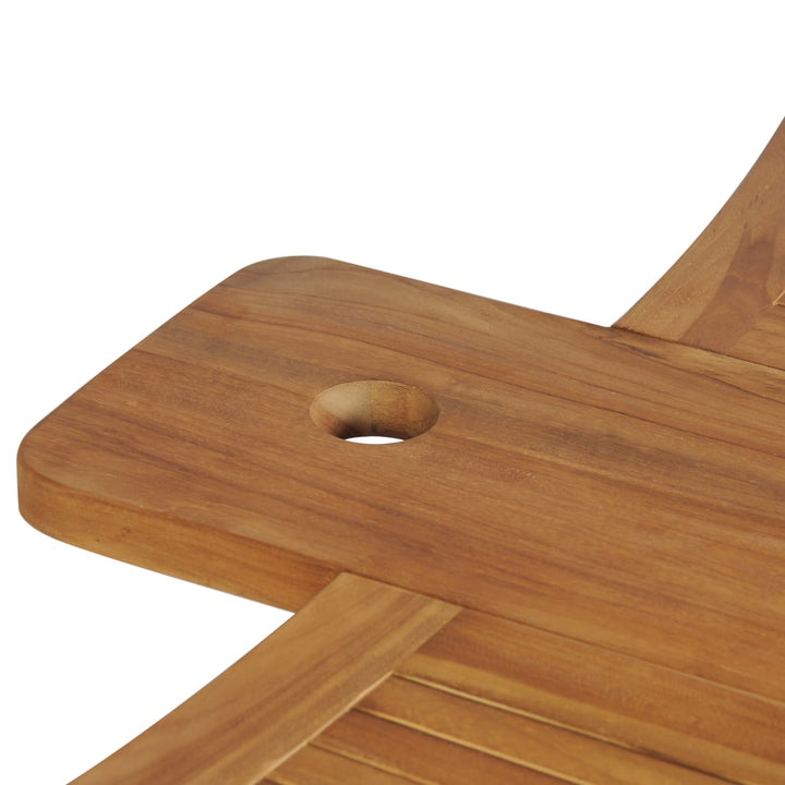 Table pliable de bar en bois de teck