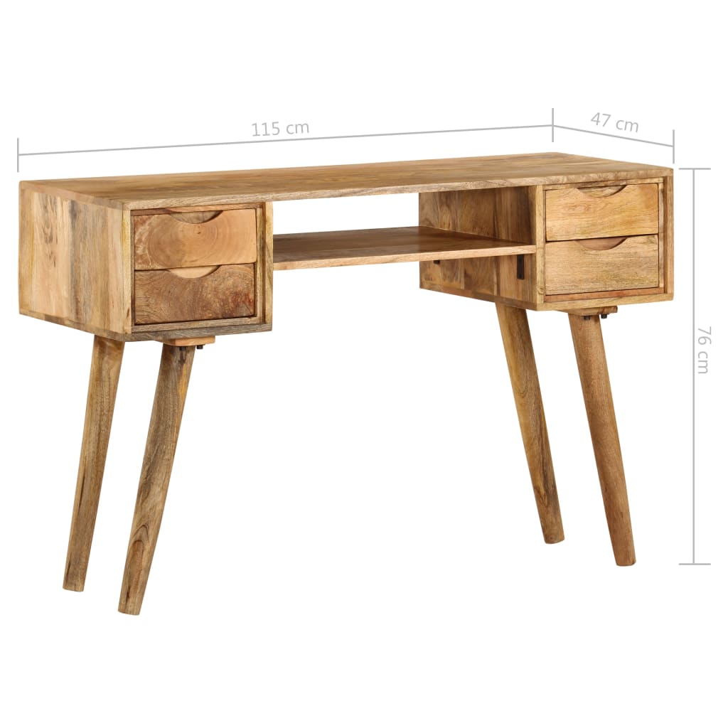 Bureau en bois de manguier massif