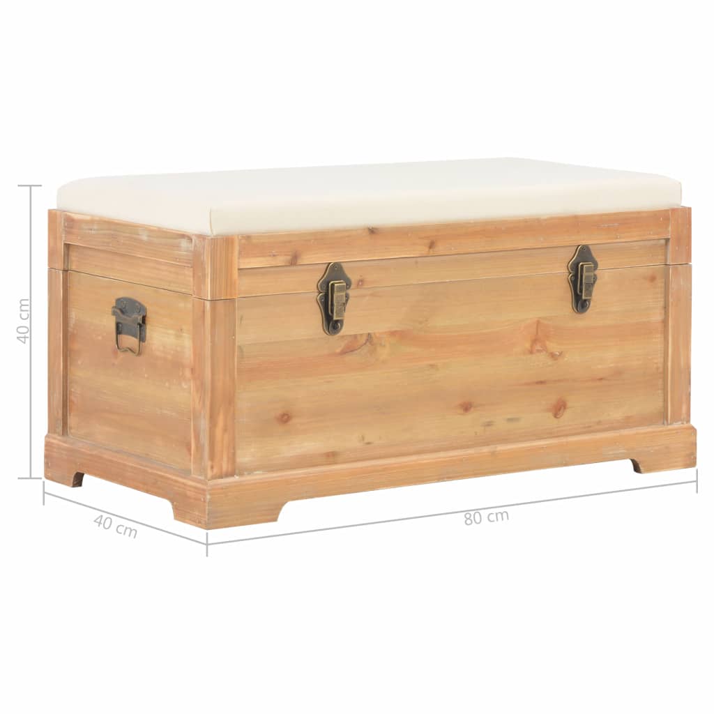 Banc/Coffre de rangement avec coussin