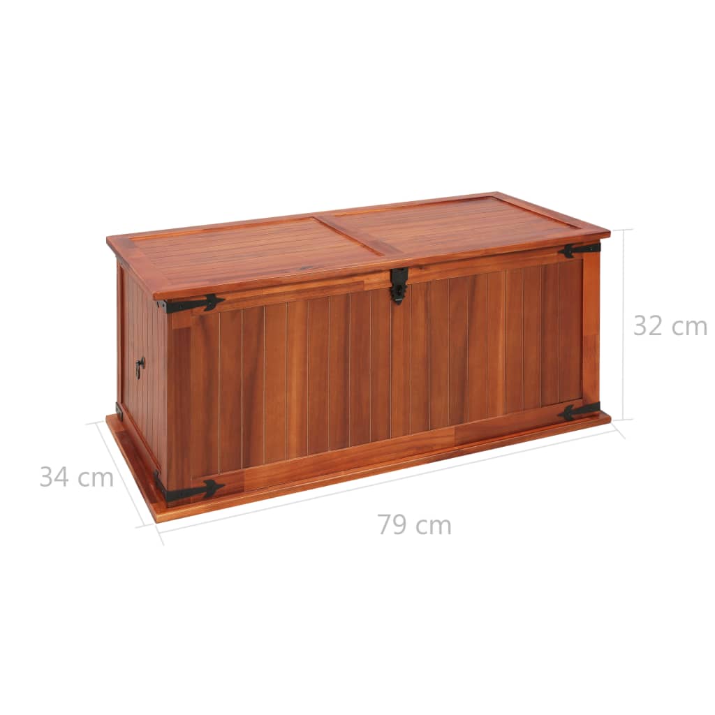 Coffre de rangement en bois d&