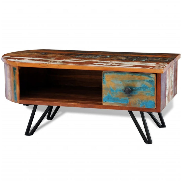 Table basse en bois de récupération