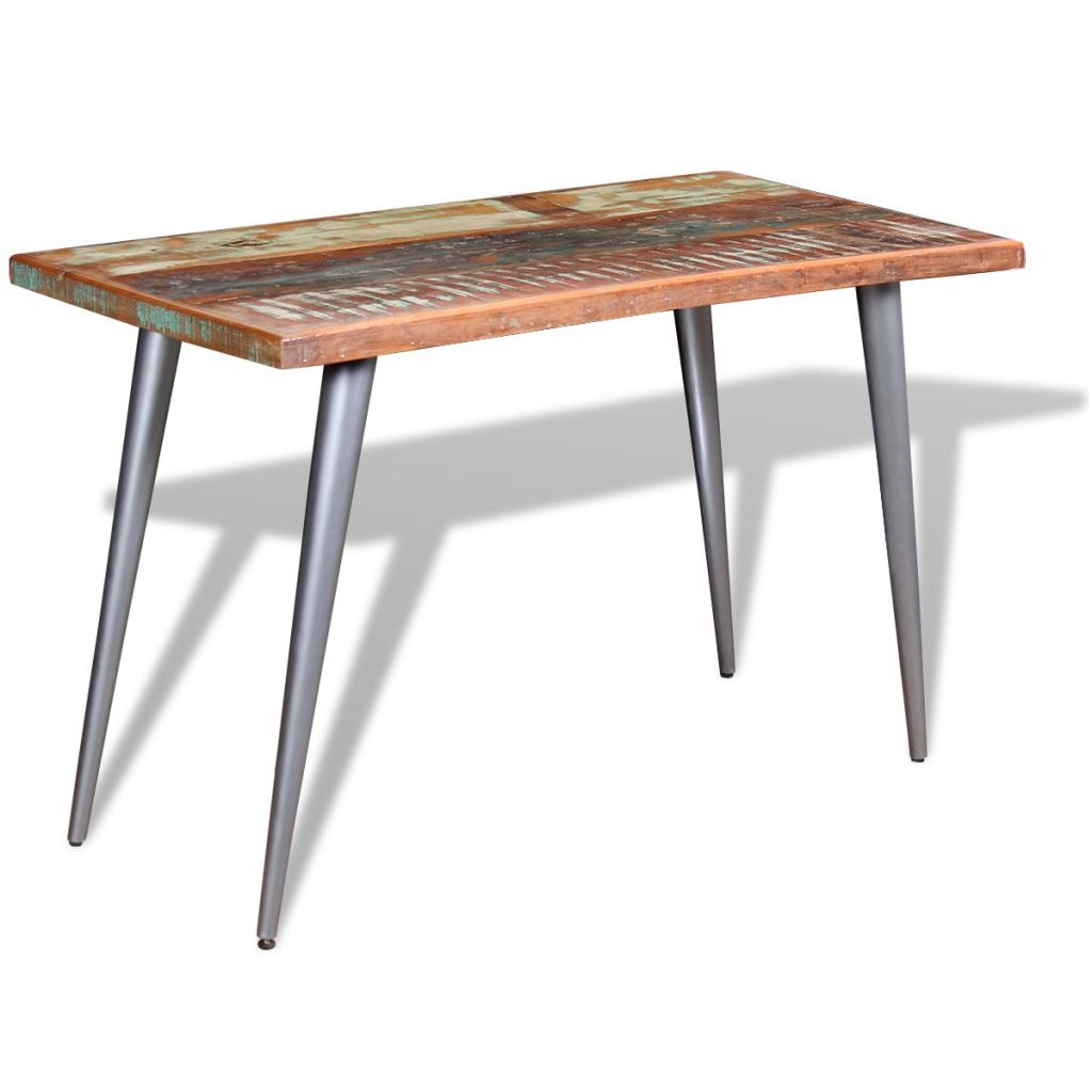 Table à manger en bois de récupération