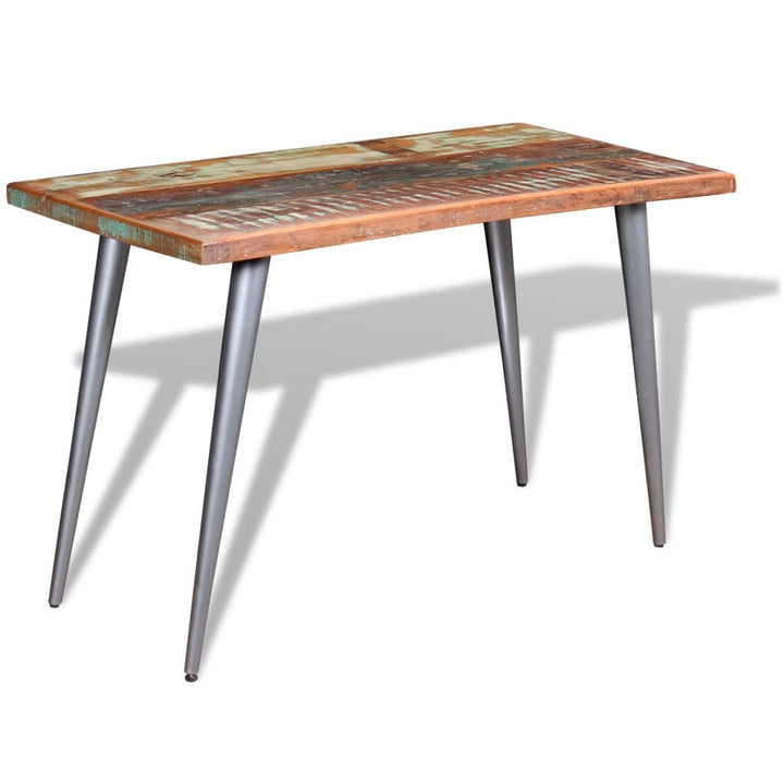 Table à manger en bois de récupération