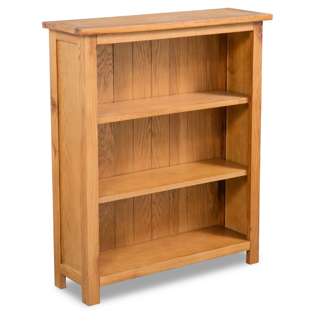 Bibliothèque en bois de chêne massif