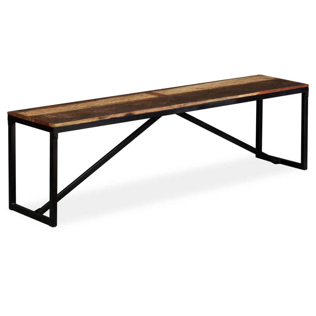 Banc en bois de récupération