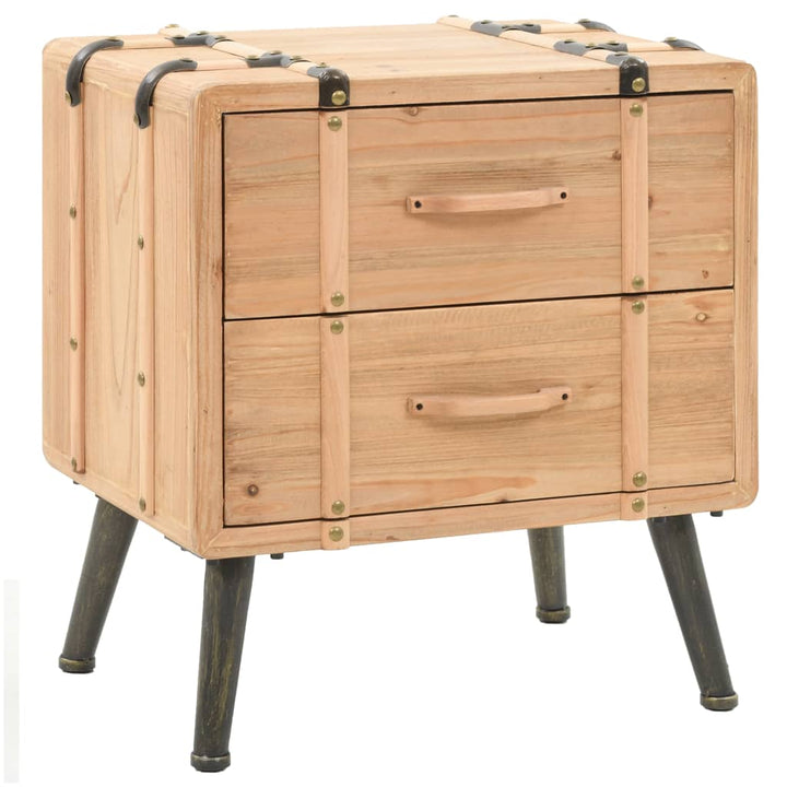 Table de chevet en bois de sapin massif