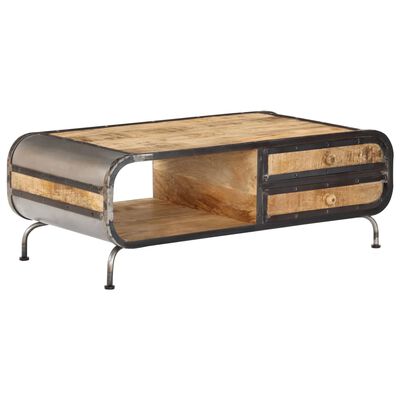 Table basse en bois de manguier massif