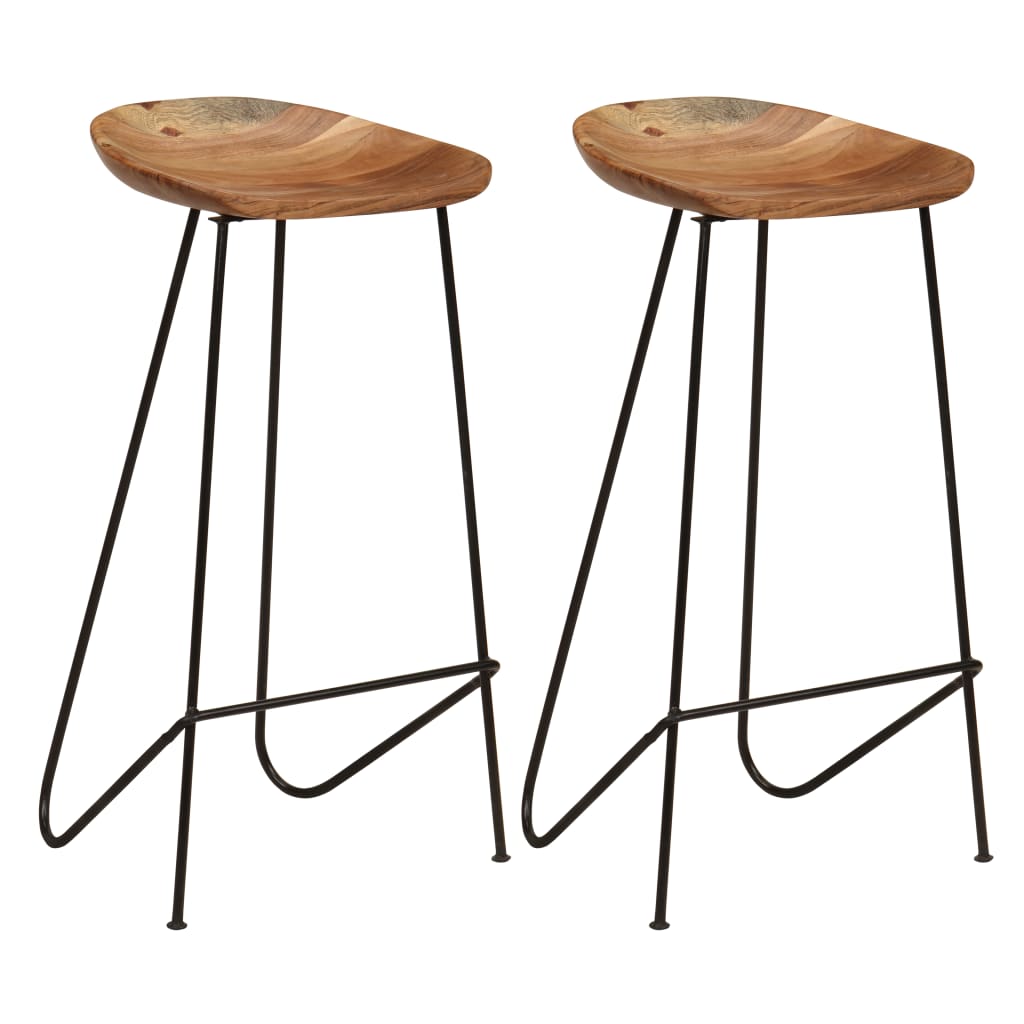 Tabouret en bois d&