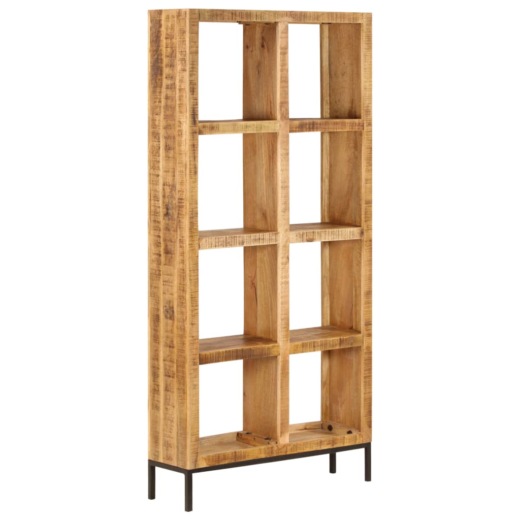 Bibliothèque en bois de manguier brut
