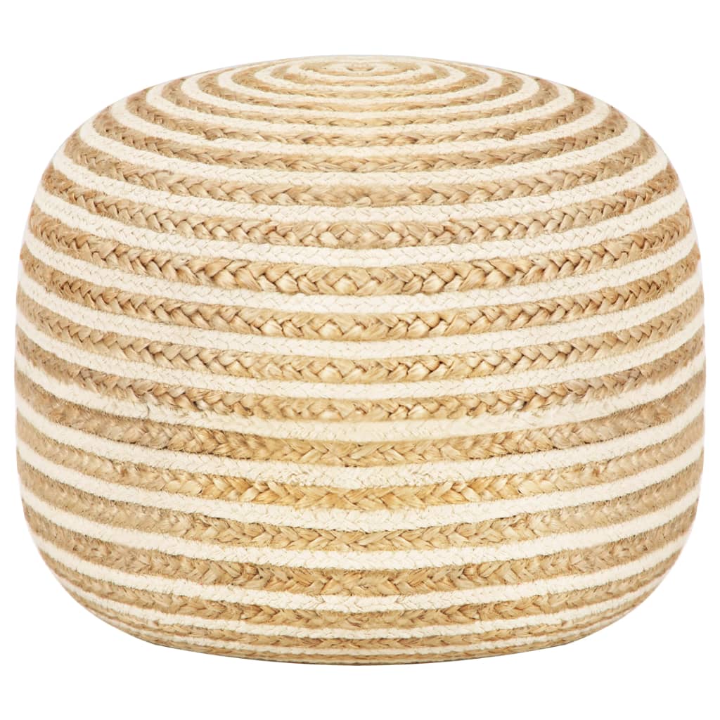 Pouf fait main en jute