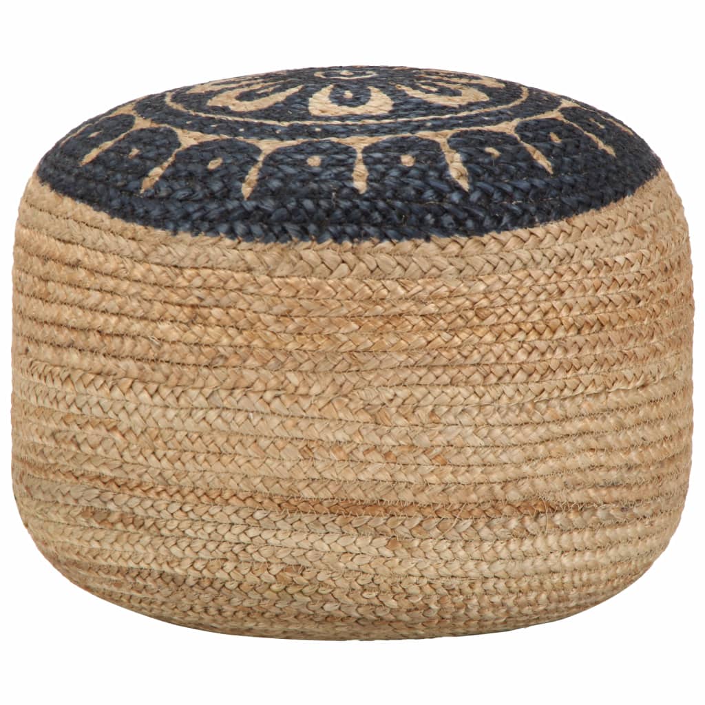 Pouf fait main en jute