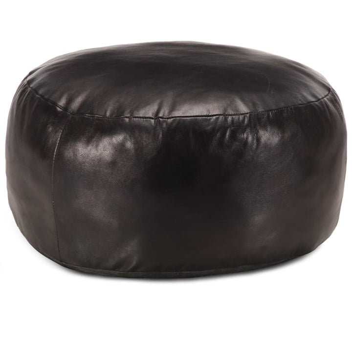 Pouf en cuir de chèvre