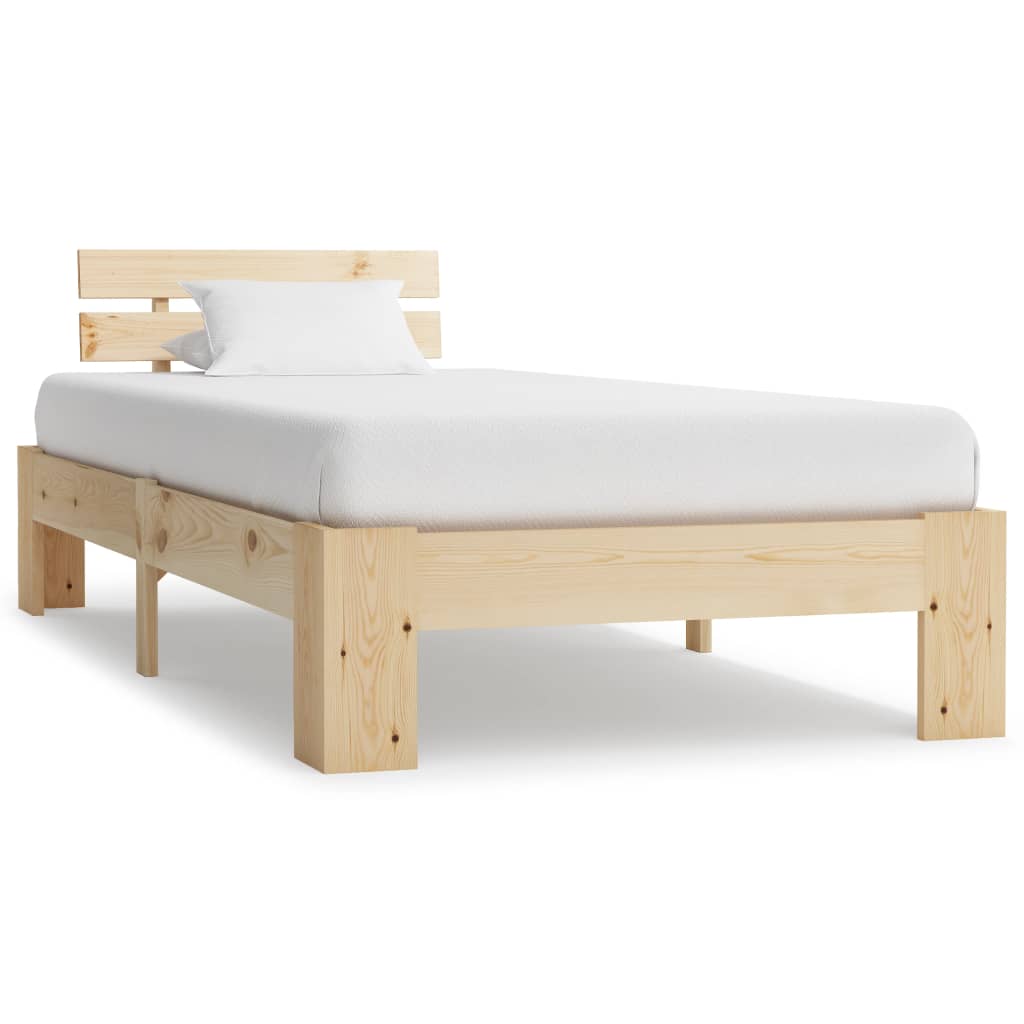 Lit en bois de pin massif