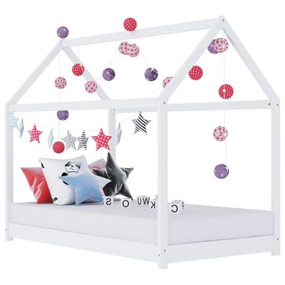 Lit cabane pin massif