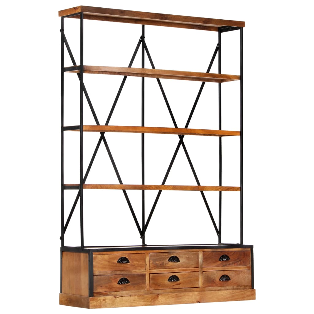 Bibliothèque en bois de manguier