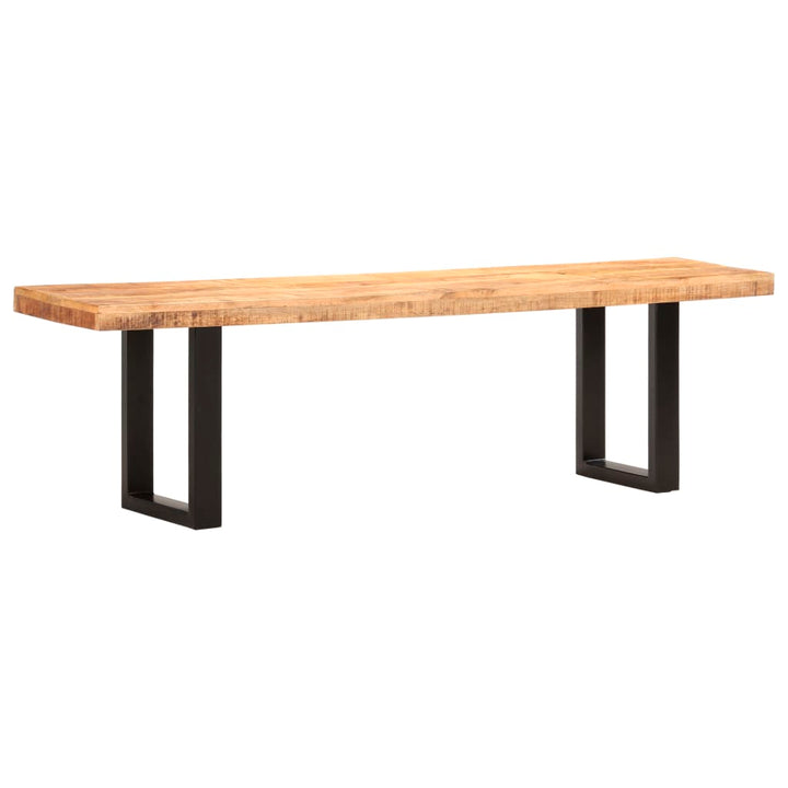 Banc en bois de manguier brut massif
