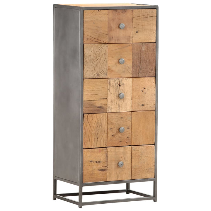 Commode en bois de récupération massif