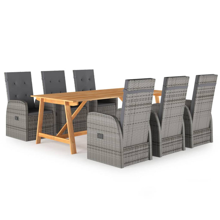 Ensemble de salle à manger de jardin 7 pcs