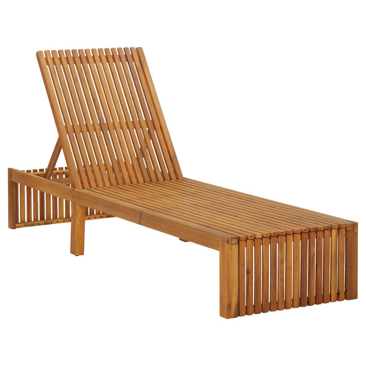 Chaise longue en bois d&