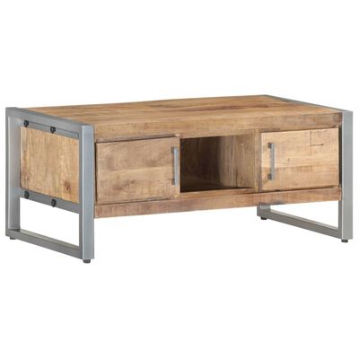 Table basse en bois de manguier brut