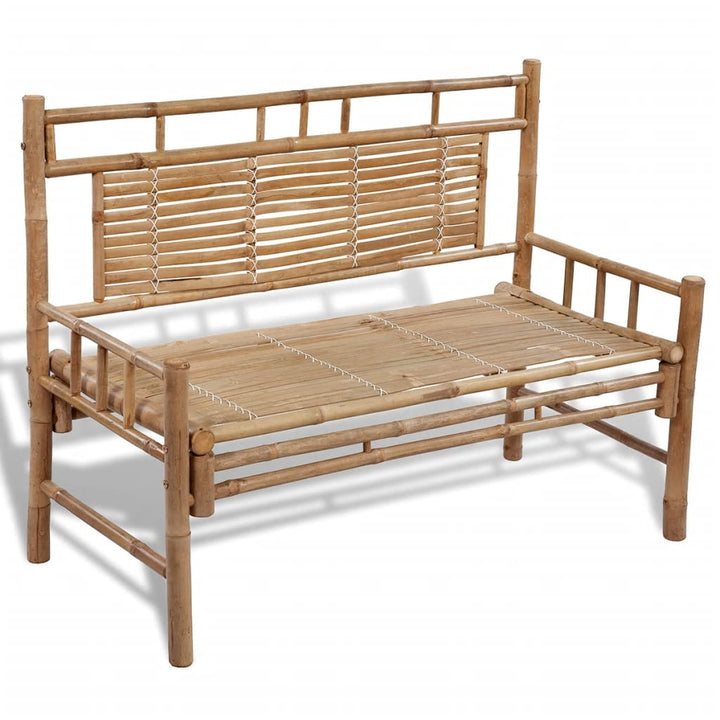 Banc de jardin en bambou