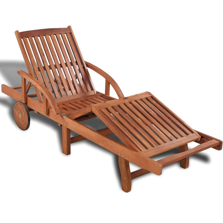 Chaise longue en bois d&