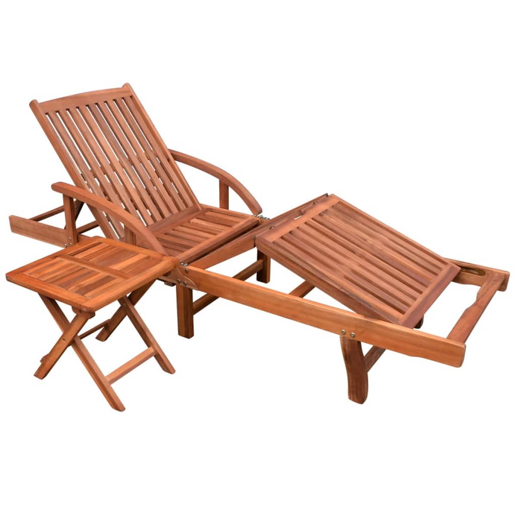 Chaise longue + table