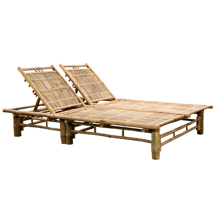 Chaise longue pour 2 personnes en bambou
