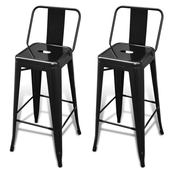 Tabourets de bar 2 pcs en acier