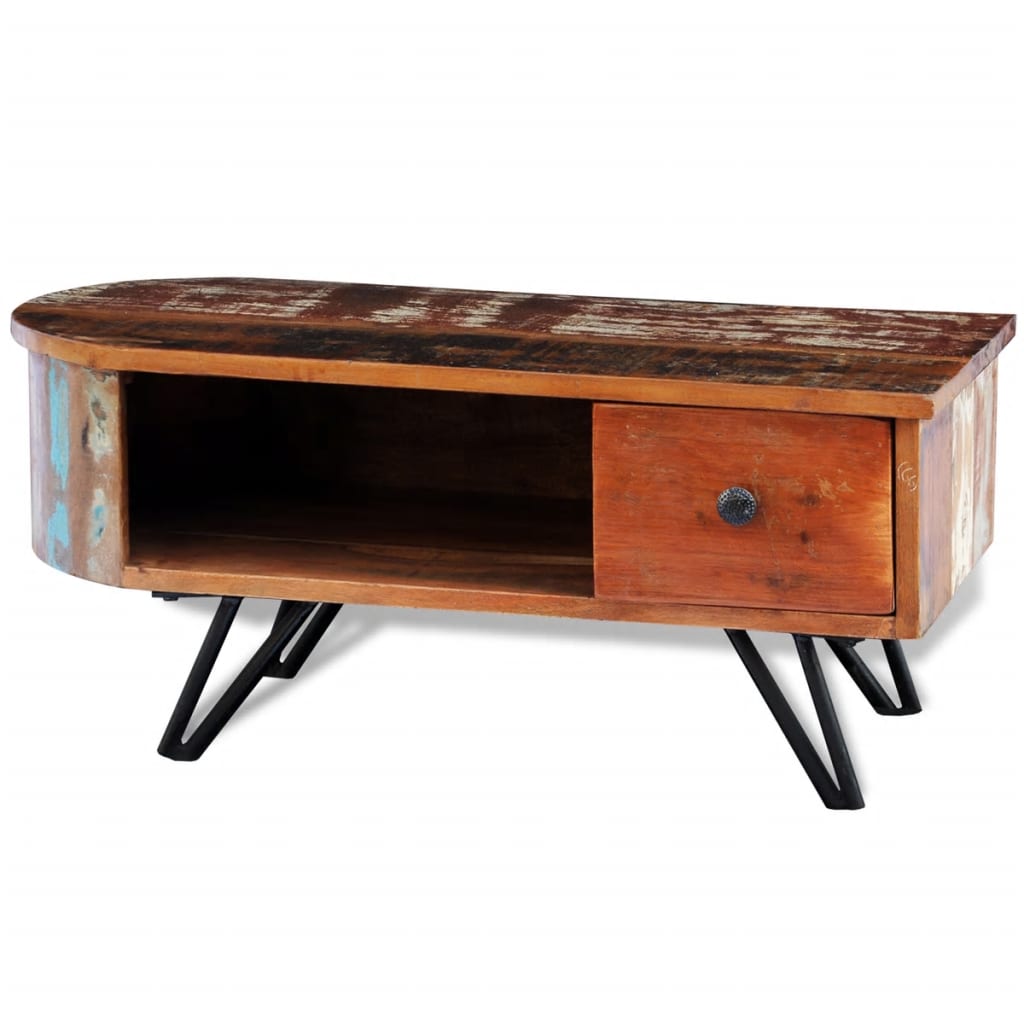 Table basse en bois de récupération