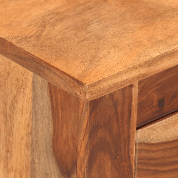 Table de chevet en bois de Sesham massif