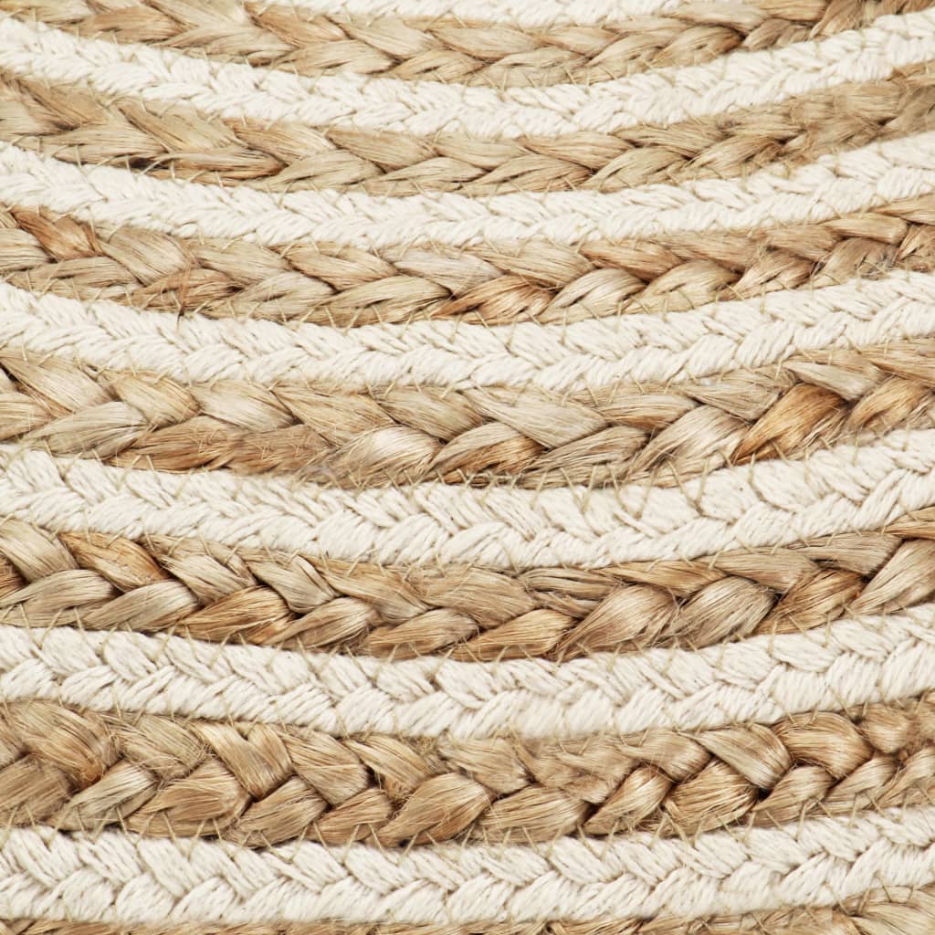 Pouf fait main en jute