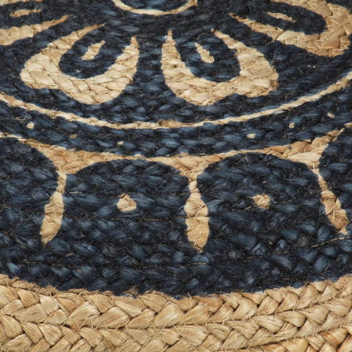 Pouf fait main en jute