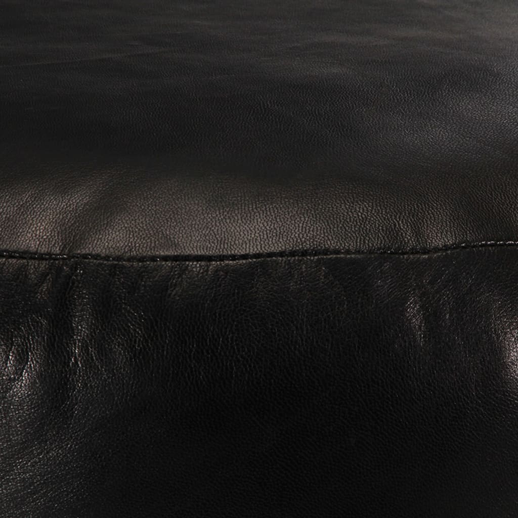 Pouf en cuir de chèvre