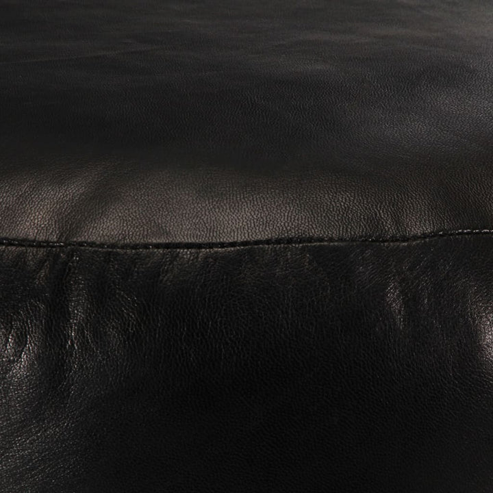 Pouf en cuir de chèvre