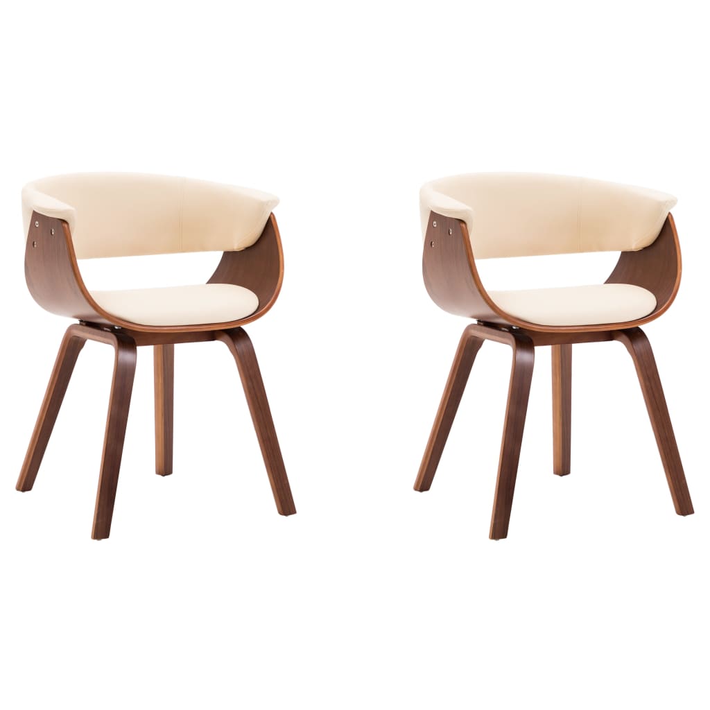 Chaise bois courbé et simili cuir