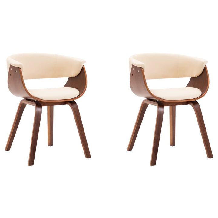 Chaise bois courbé et simili cuir