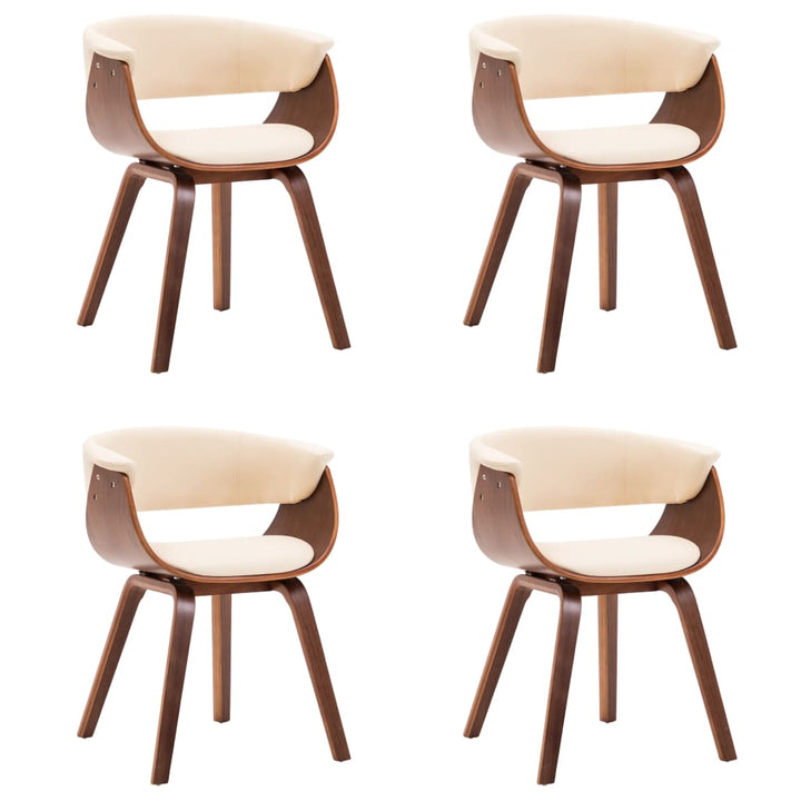 Chaise bois courbé et simili cuir