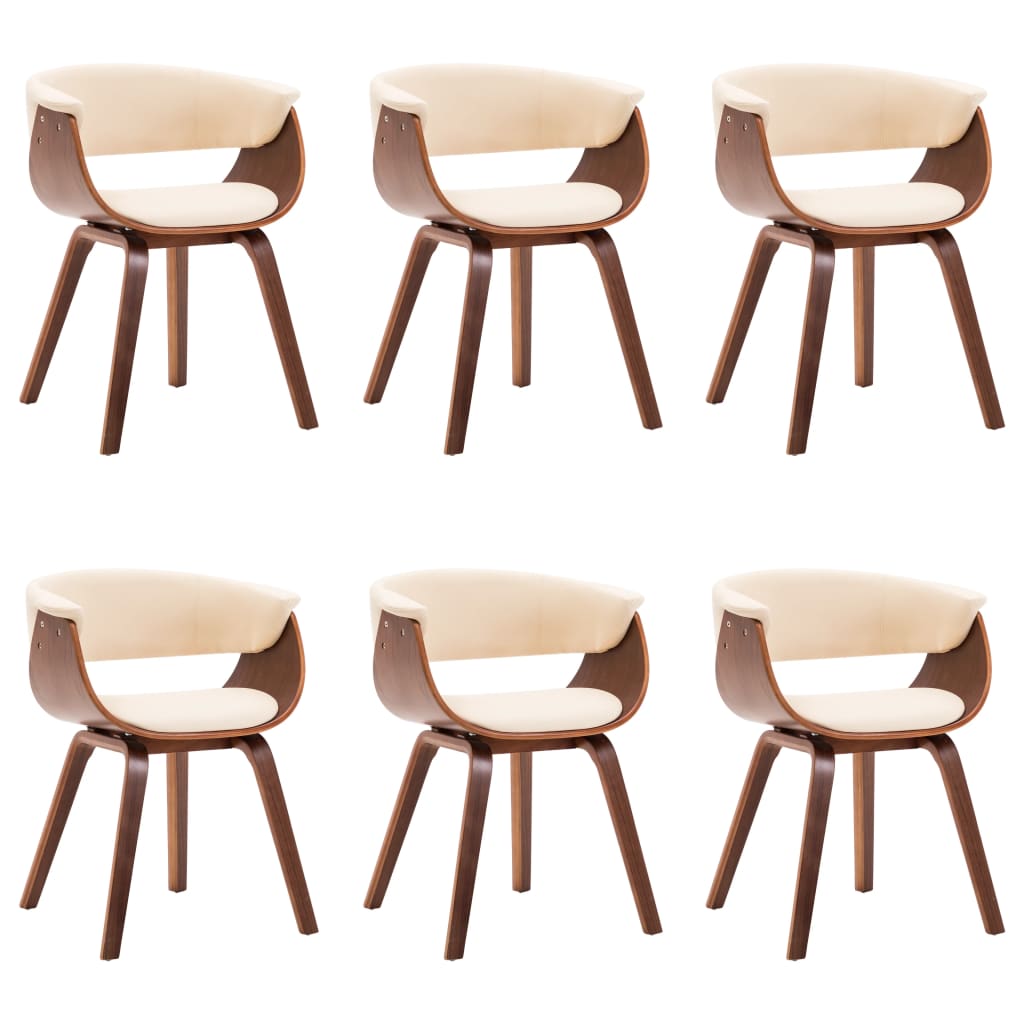 Chaise bois courbé et simili cuir