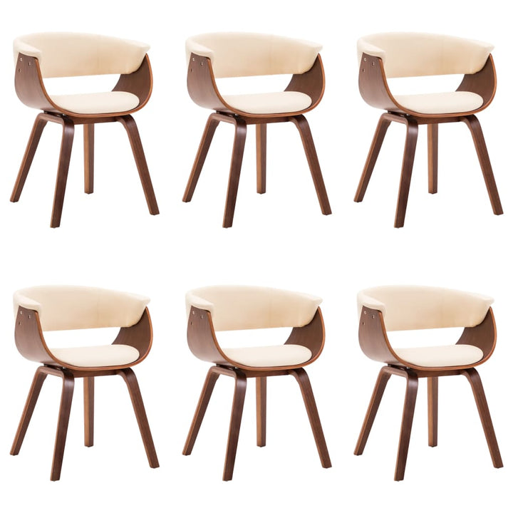 Chaise bois courbé et simili cuir