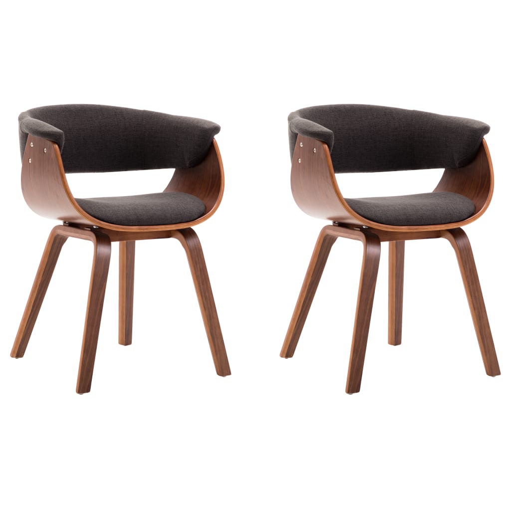 Chaises bois courbé et tissu