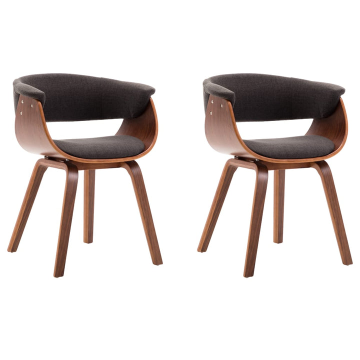 Chaises bois courbé et tissu